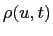 $\rho(u,t)$