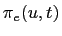 $\pi_e(u,t)$